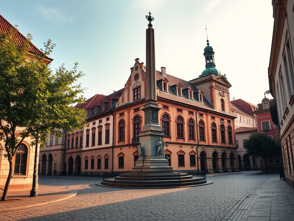 Widok na historyczne centrum Bukowna z tradycyjną architekturą miasta